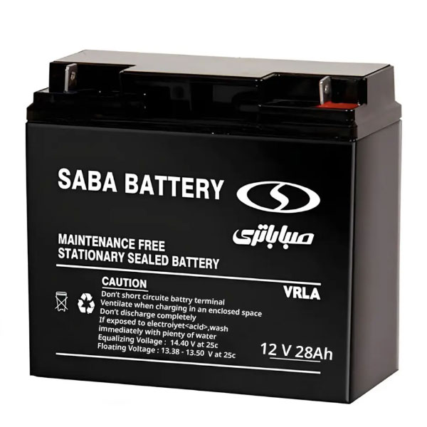 battery-saba-12v28ah باتری 12 ولت 28 امپر صبا
